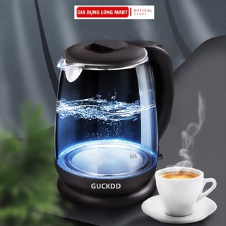 Ấm đun siêu tốc thủy tinh CUCKOO, Bình đun nước siêu tốc trong suốt dung tích 2L, Tiết kiệm điện, Sôi nhanh