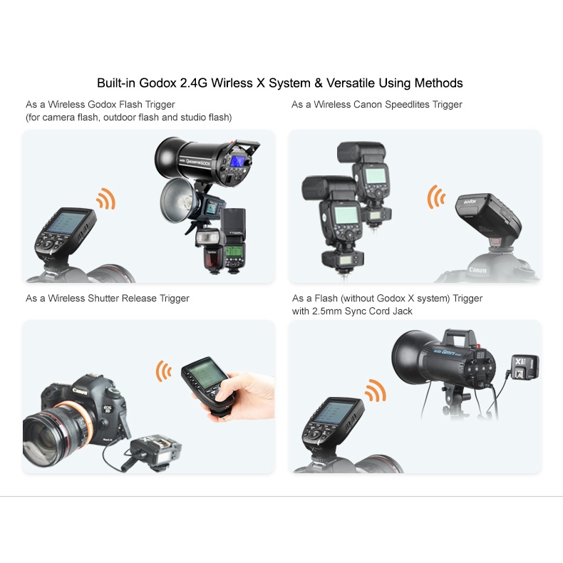Bộ Trigger Godox Xpro HL Studio, tích hợp TTL chính hãng, giá rẻ