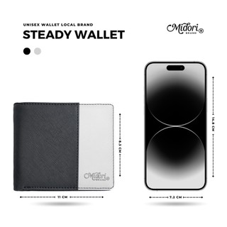 Ví da dài cashflow nam nữ cao cấp chính hãng local brand mi midori