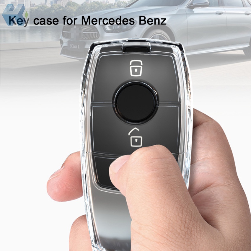 Vỏ TPU Trong Suốt Bảo Vệ Chìa Khóa Xe Hơi Mercedes Benz E C S GLC Class E200 E400 E63 W213 S550 S560 C260 A200
