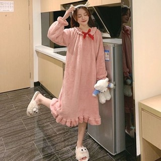 Váy ngủ bông dễ thương 2 màu ulzzang - có ảnh thật