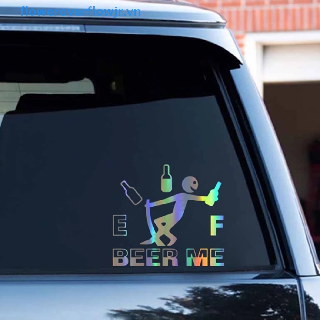 Sticker Vinyl Dán Trang Trí Xe Hơi Họa Tiết 3D Vui Nhộn Sáng Tạo