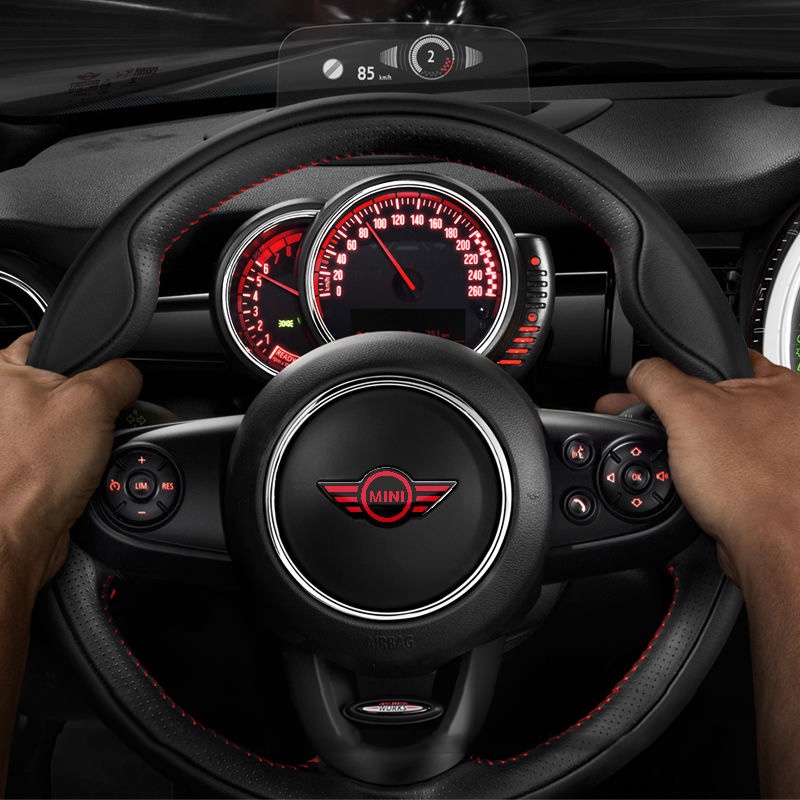 Miếng Dán Trang Trí Vô Lăng Xe Hơi MINI Cooper Countryman Clubman Cabrio JCW Bằng Epoxy