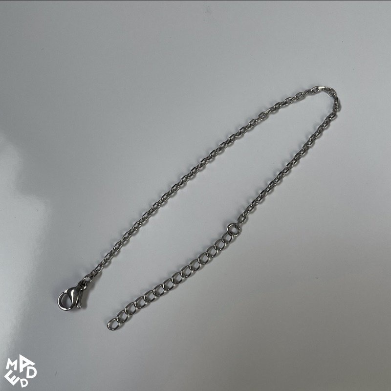 vòng tay thép - titan nam nữ freesize / Mini high chain 2mm bracelet/ vòng tay 2777