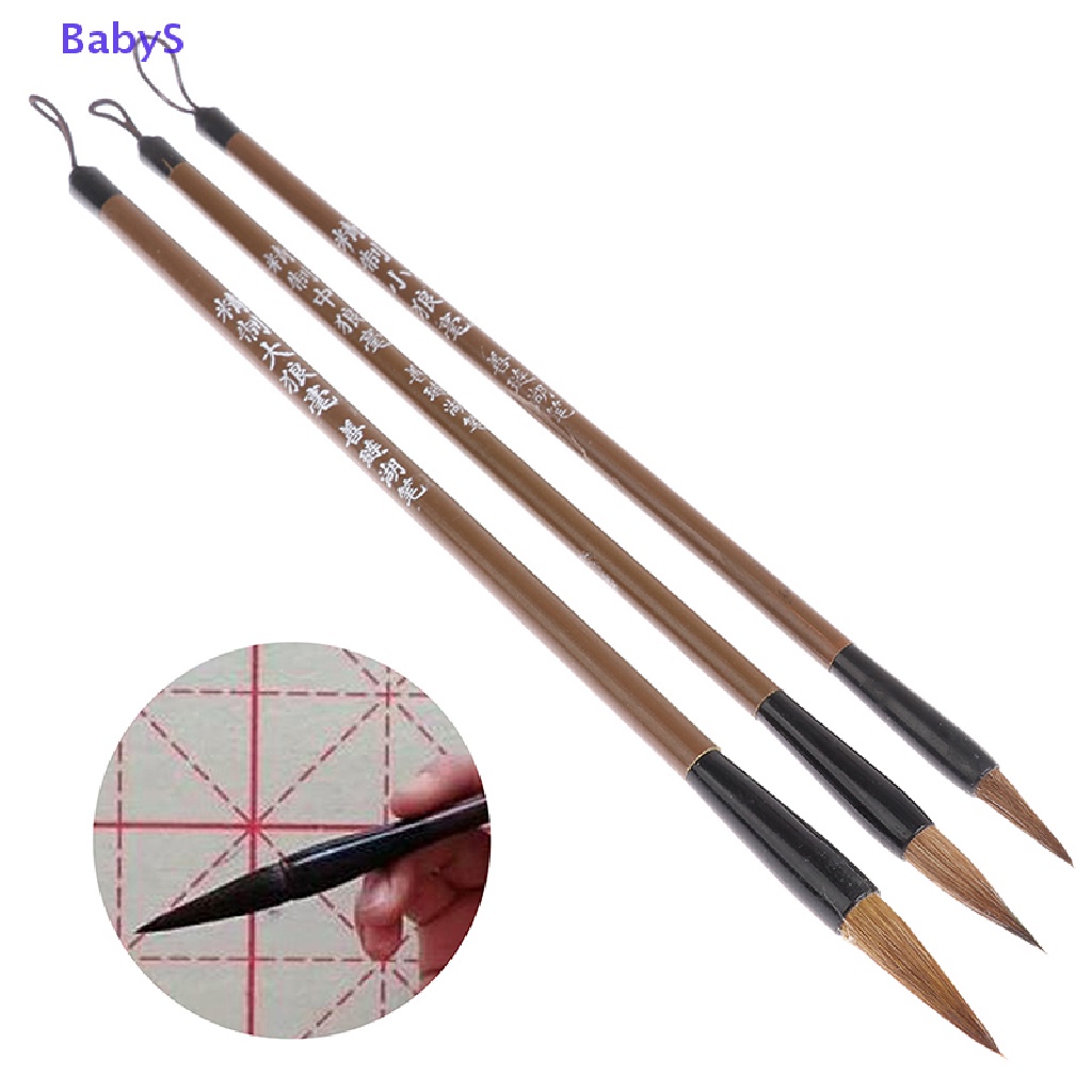 Set 3 Bút Cọ Viết Thư Pháp Trung Hoa