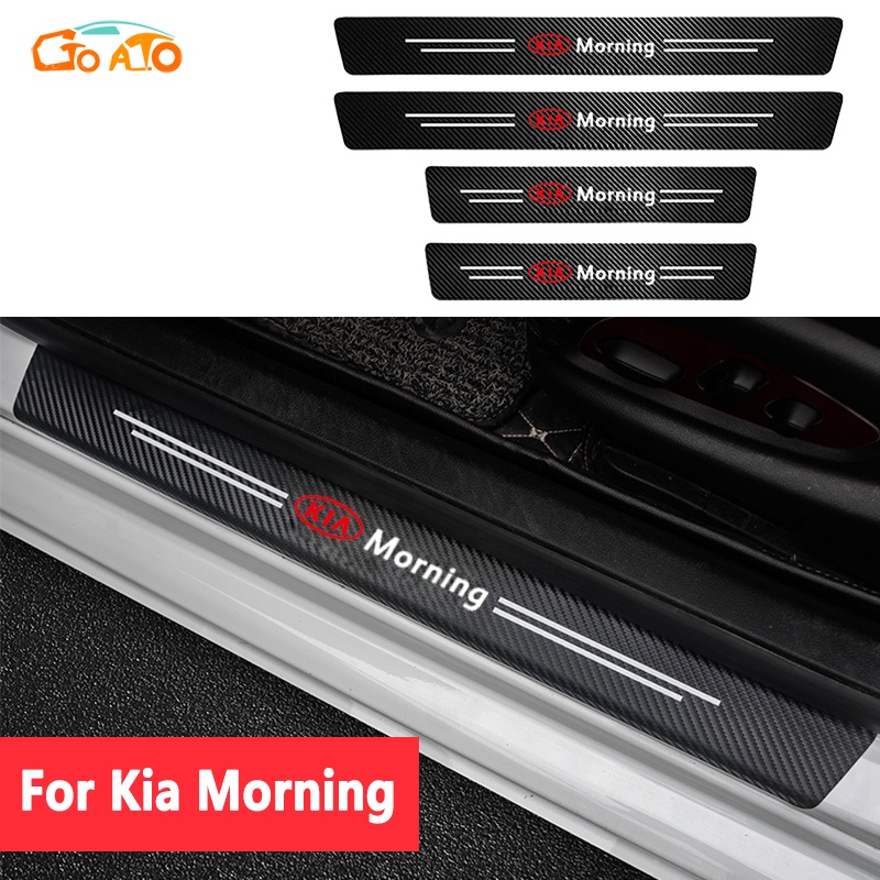GTIOATO Cho Kia Morning 4 Chiếc Dán Cửa Ô Tô Sợi Carbon Nẹp Chống Xước Ô Tô Miếng Dán Chống Xước Trầy Ô Tô Miếng Dán Bảo Vệ Viền Cửa Xe Hơi Miếng Dán Xe Trang Trí ô Tô