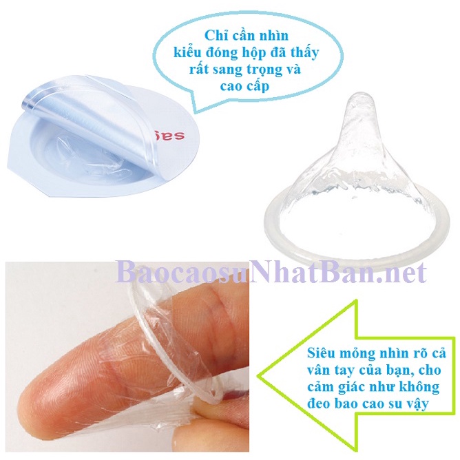 Bao cao su Sagami original 0.02 (mm) siêu mỏng nhất, chân thực nhật (hộp 2 chiếc) - Larva Store