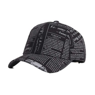 Unisex Newspaper Embroidered Cap