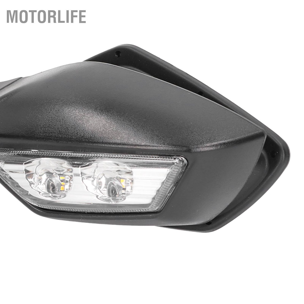 Motorlife Gương chiếu hậu xe máy có đèn LED báo rẽ thay thế cho NINJA ZX10R 2011‑2015