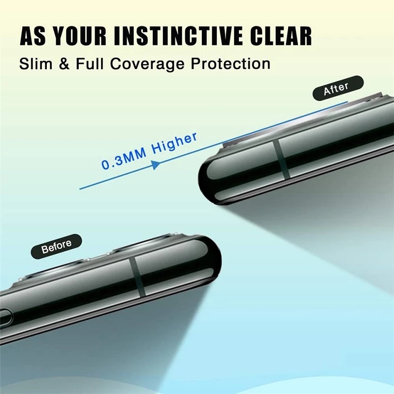 Ốp Điện Thoại Kính Cường Lực Bảo Vệ Camera Cho iPhone 14 13 11 Pro 11 Pro Max 12 Mini 12 12 Pro 12 Pro Max