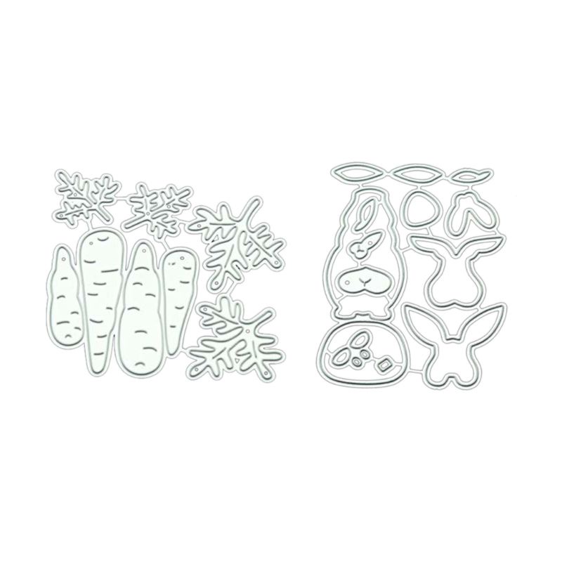 Khuôn Cắt Giấy Kim Loại Hình Thỏ Xinh Xắn