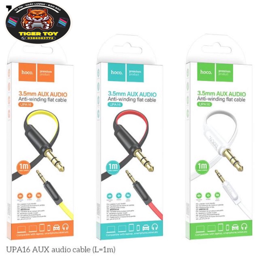 Dây AUX Kết Nối Loa 2 đầu 3.5mm loại xịn chính hãng giúp kết nối âm thanh với Loa, máy tính, điện thoại