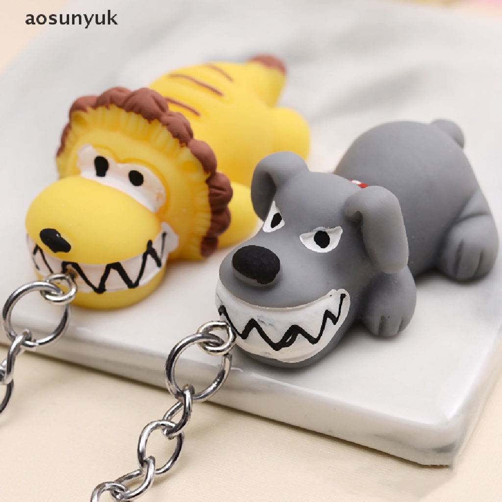 Aosunyuk Móc Chìa Khóa Xe Hơi / Điện Thoại Họa Tiết Hoạt Hình Động Vật / Cá Sấu / Sư Tử Dễ Thương Vui Nhộn Dùng Làm