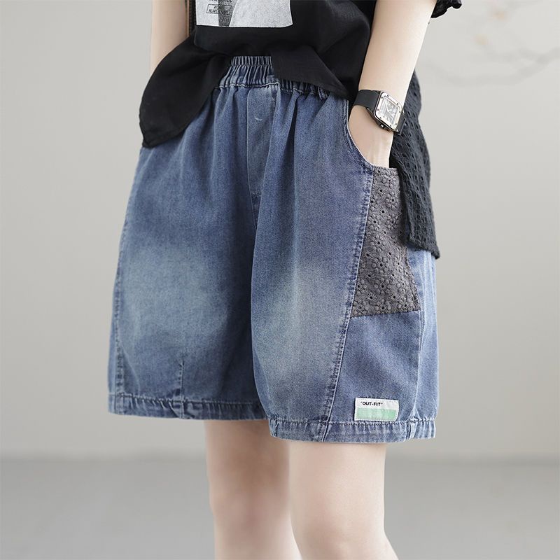 Quần Short denim Thời Trang Mùa Hè Phong Cách Hàn Quốc Cho Nữ