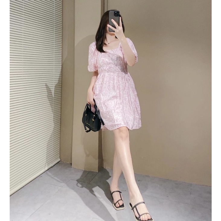 Đầm babydoll BY THE RIVER xuất Mỹ xịn đét full phụ kiện