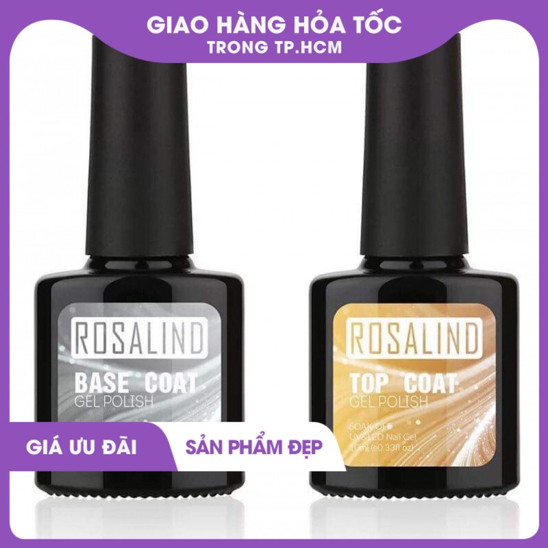 Base top gel Rosalind 10ml siêu bền bóng 0725 ( 1 Chai )