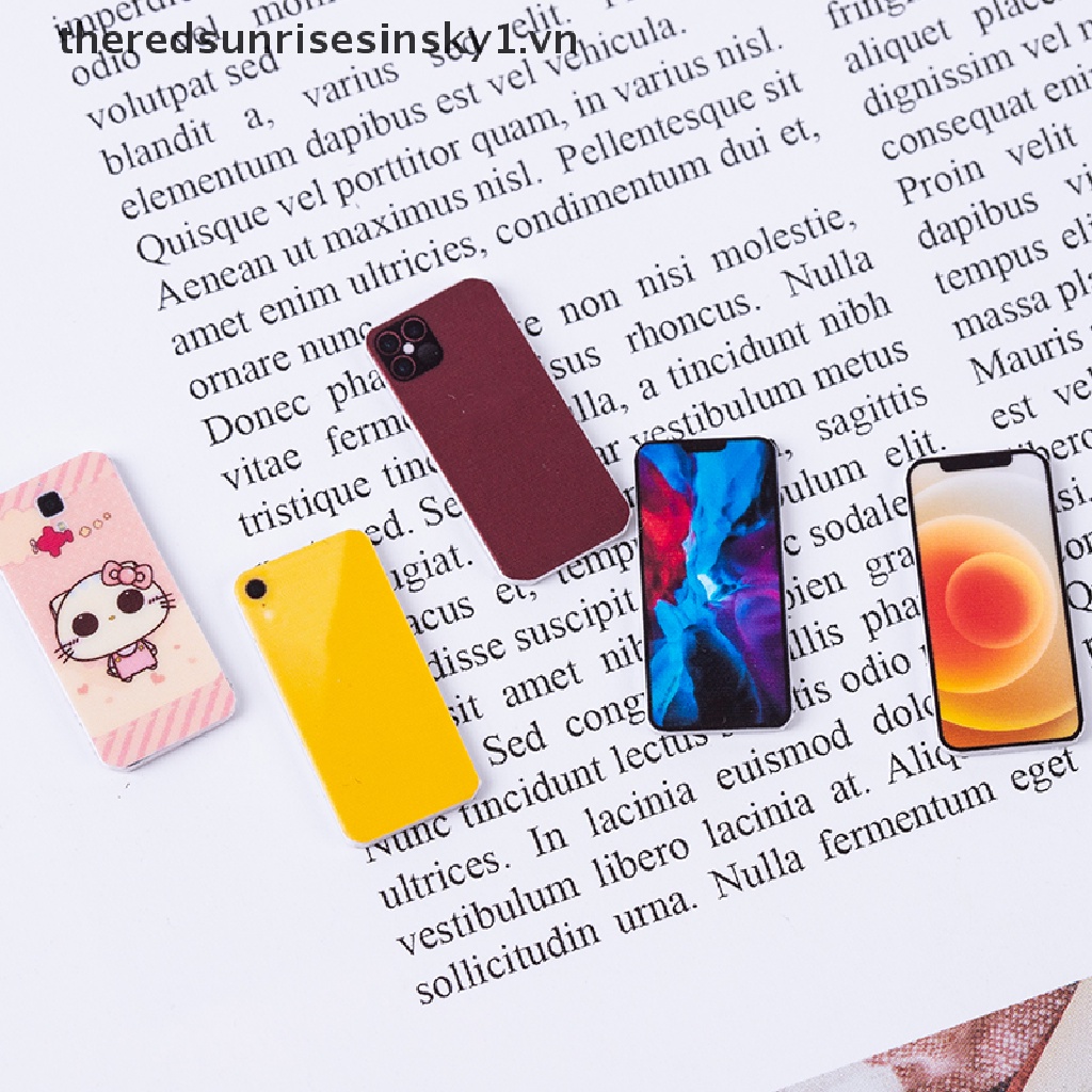 Mô Hình Điện Thoại Di Động Mini Tỉ Lệ 1: 12 Trang Trí Nhà Búp Bê