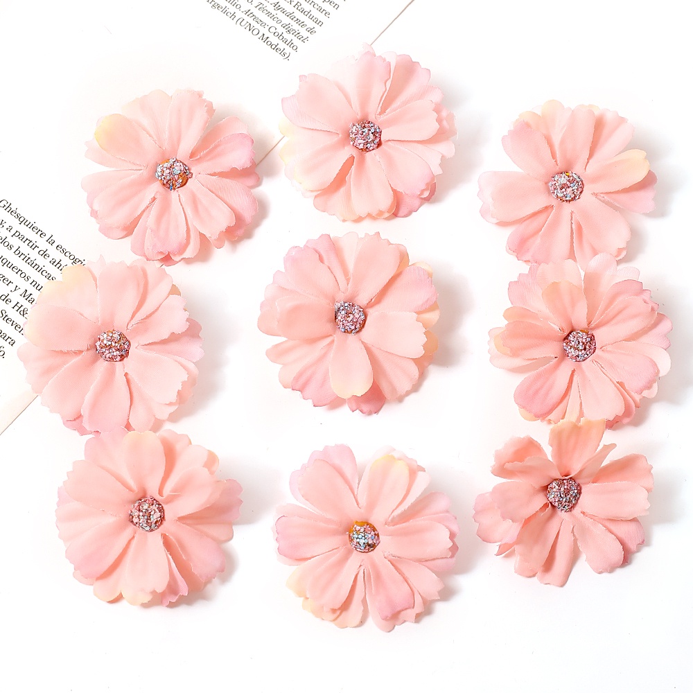 Set 10 Hoa Cúc Giả 5CM Trang Trí Đa Dụng Chất Lượng Cao