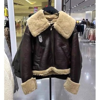 Áo da lót lông cừu dày dặn
