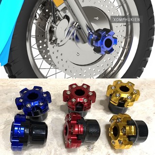 Gù chống đổ trước 6 cạnh gắn xe máy trang trí
