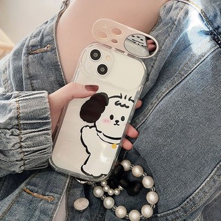 Ốp Điện Thoại Hình Chú Cún Dễ Thương Cho iPhone14 xsmax / xr 11 / 12 / 13 7p 8plus 7plus 13promax 11promax