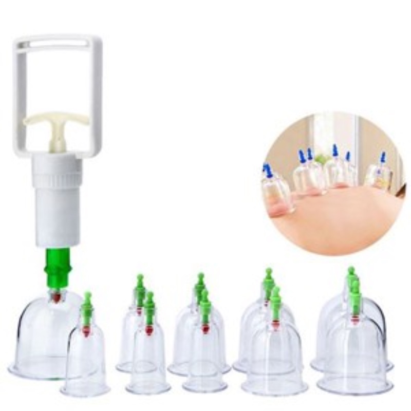 Bộ giác hơi 12 ly hôp vàng Thailand không dùng lửa, Bộ giác hơi hút chân không kết hợp giữa đông y và tây y hiện đại