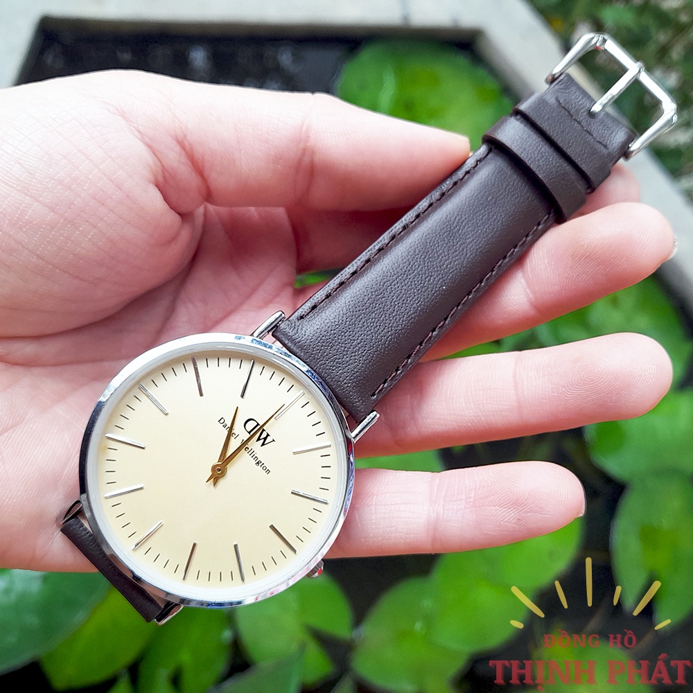 Đồng hồ Nam D.aniel W.ellington D.W Dây Da Thời Trang Case 42mm