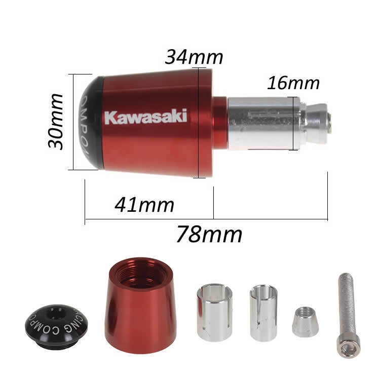Cặp thanh trượt tay lái xe máy Kawasaki Z125 Z250 Z300 Z400 Z650 Z800 Z1000 1 Pair 7 / 8 "22Mm