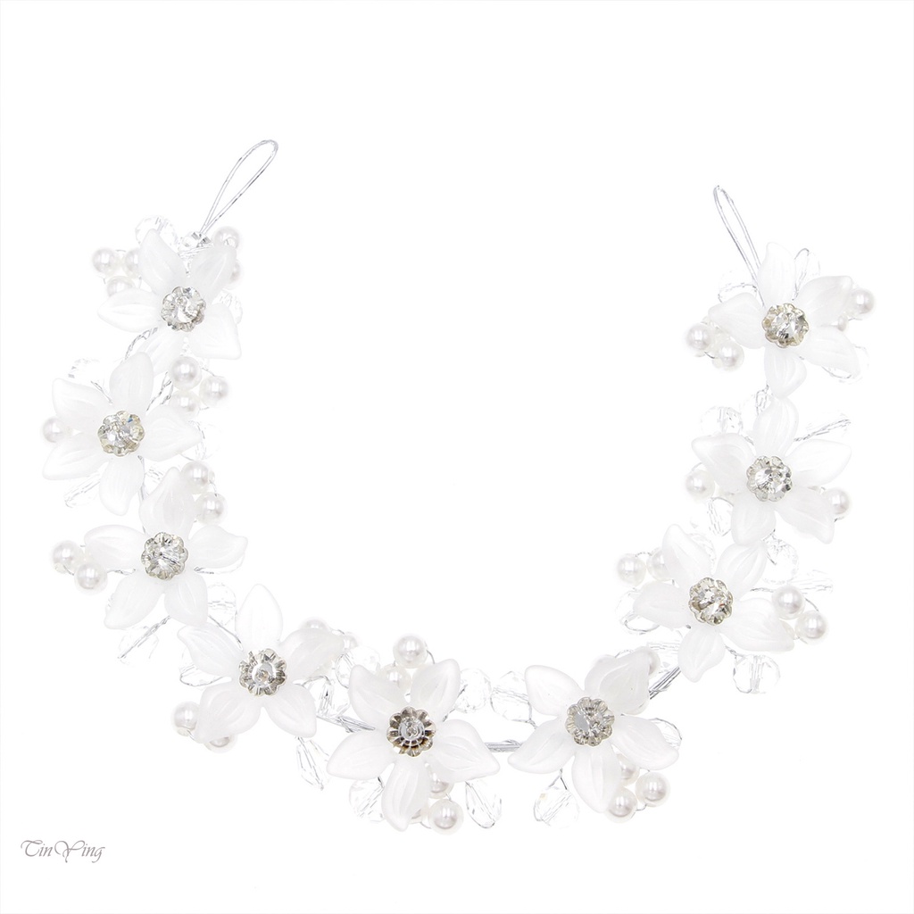 Băng đô cài tóc GETNOIVAS đính pha lê lấp lánh sang trọng