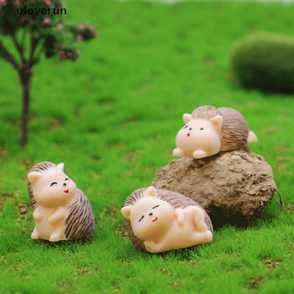 1 Chú Nhím Nhỏ Dễ Thương Bằng Nhựa Resin Trang Trí Vườn DIY