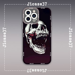 Ốp lưng iphone và samsung xiaomi oppo cạnh vuông Jicase Đầu Lâu Skull Hoạ Tiết Ngôi Sao Aesthetic Vintage 