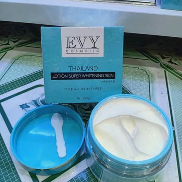 Kem Body Thái Lan - Dưỡng Trắng Da Toàn Thân EVY 250gr