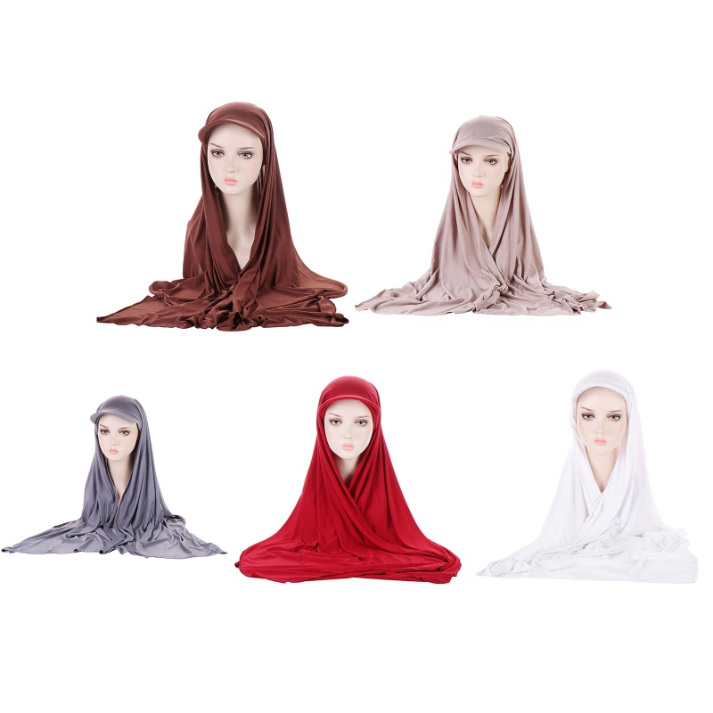 HO Mũ Bóng Chày Hijab Quấn Khăn Tudung Hijab Có Mũ Kèm Mũ Hijab Hồi Giáo