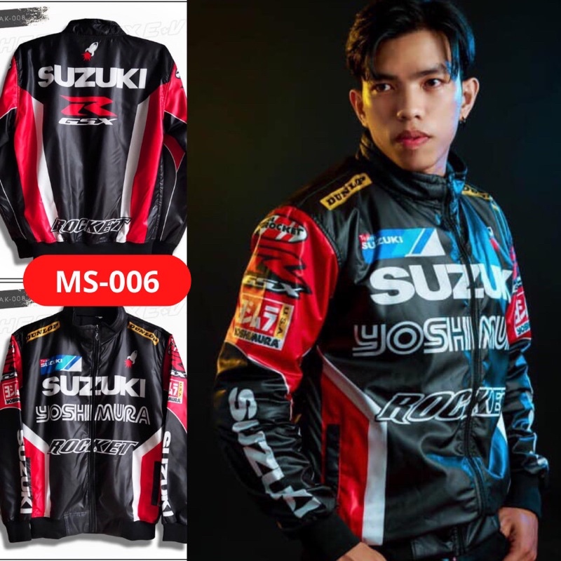 Áo Khoác Suzuki Đỏ Đen