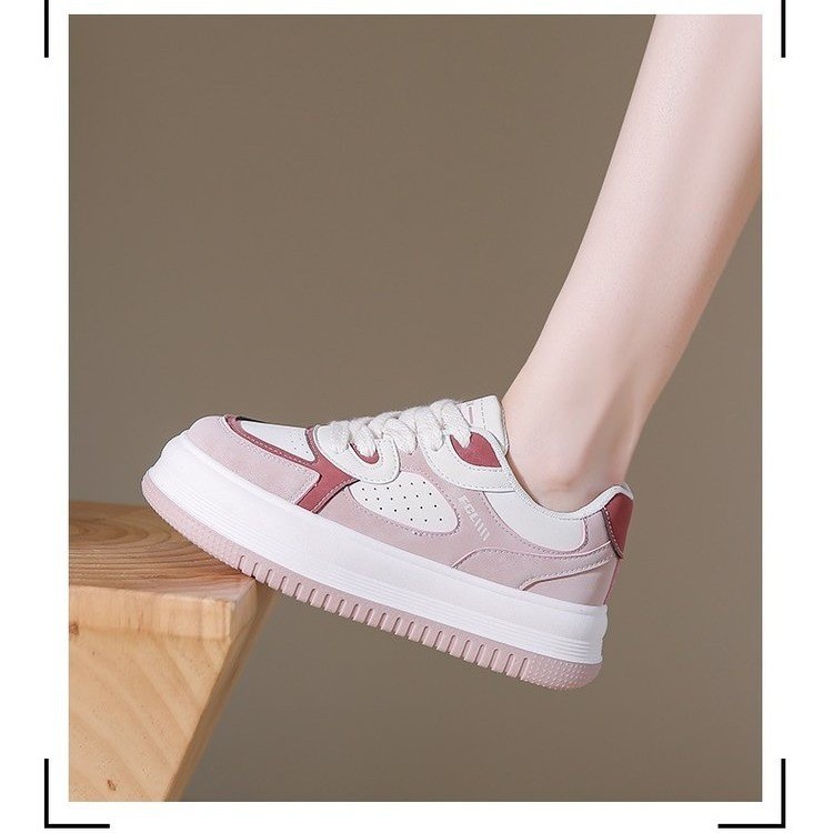 Giày Thể Thao Màu Trắng Thiết Kế Mới Thoáng Khí Năng Động Thời Trang Dành Cho Nữ