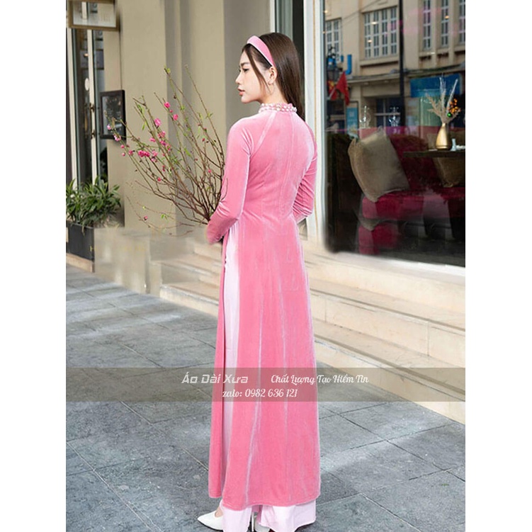 Áo Dài Truyền Thống Nữ Nhung HL17