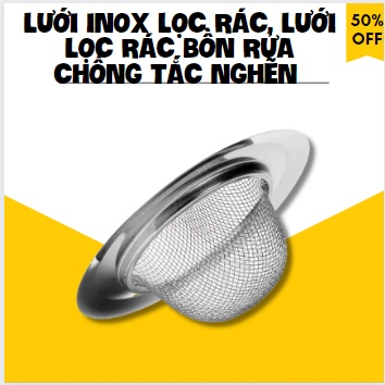 Lưới Inox Lọc Rác, Lưới Lọc Rác Bồn Rửa Chống Tắc Nghẽn Không Gỉ PAPAA.HOME -shianhome-
