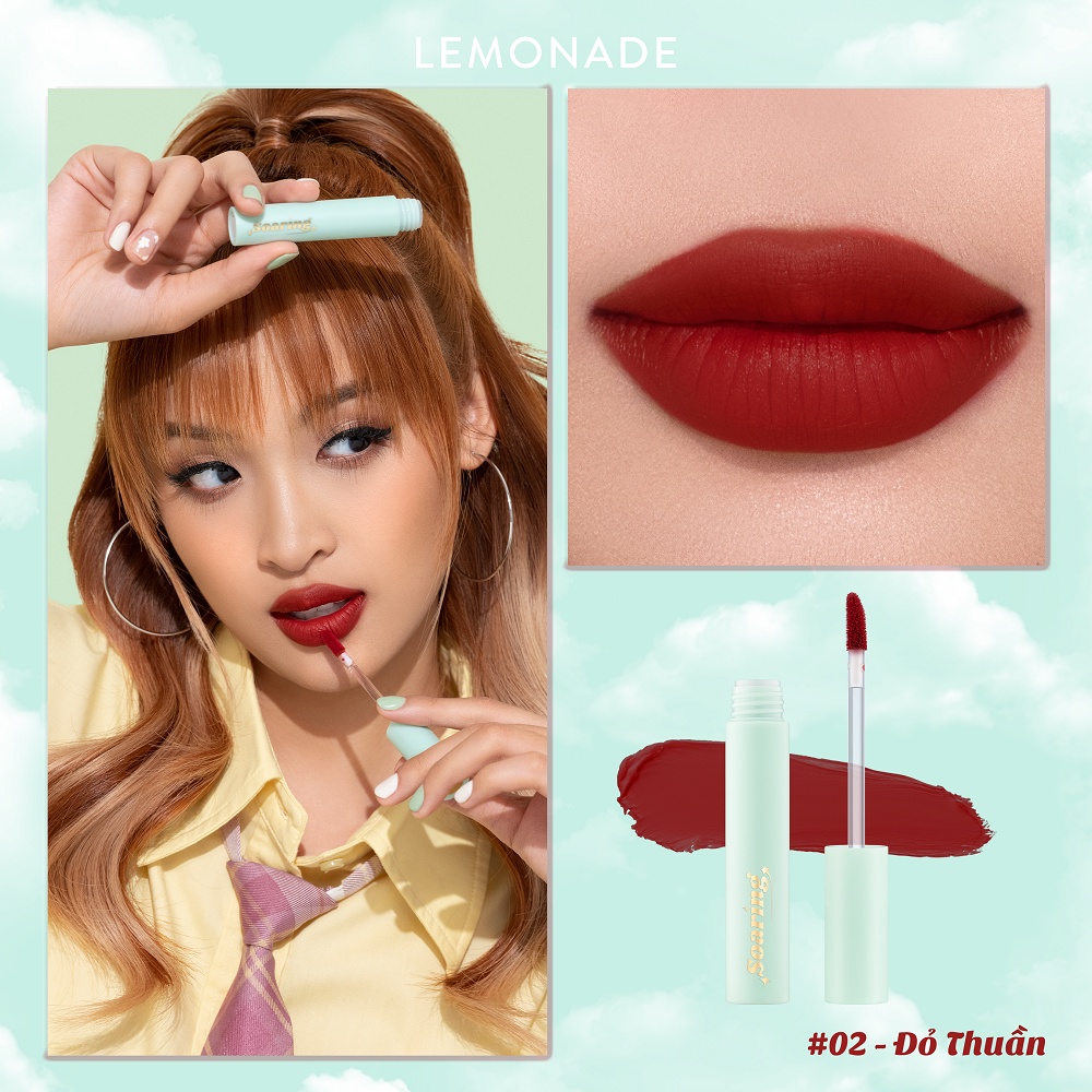 Combo 2 Son kem lì nhẹ môi Lemonade Soaring Lipcream 3.7gx2