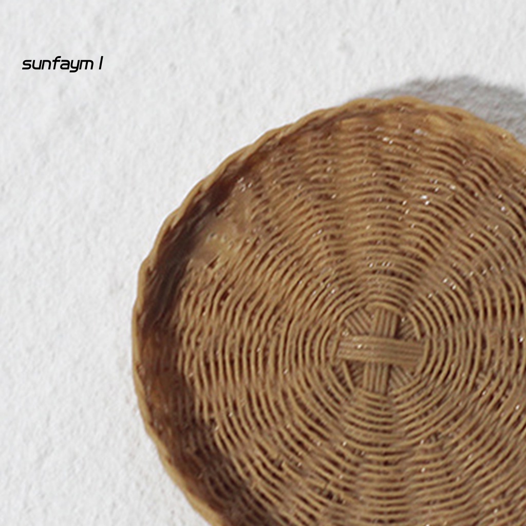 Sunfa Khay Đựng Bánh Mì Trái Cây Đồ Chơi Thu Nhỏ Không Phai Màu Cho Nhà Búp Bê