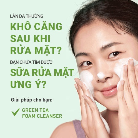 Sửa Rửa Mặt INNISFREE GREEN TEA HYDRATING AMINO ACID CLEANSING FOAM 150G (MẪU MỚI)