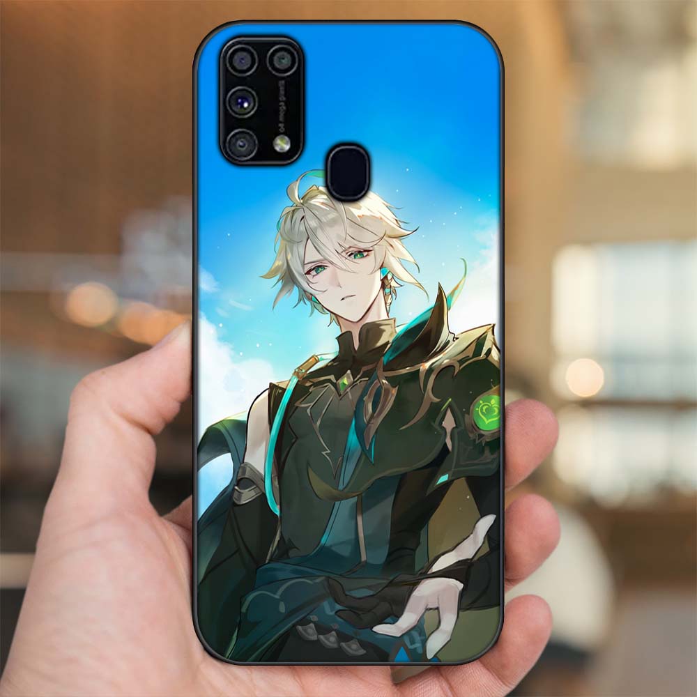 Ốp lưng Samsung M31 viền đen in hình Alhaitham Genshin Impact