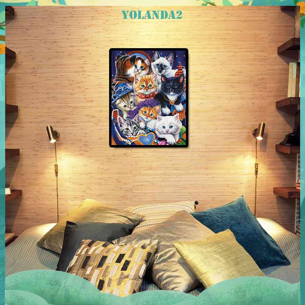 Bộ Tranh Đính Đá 5D Tự Làm Hình Động Vật Dễ Thương