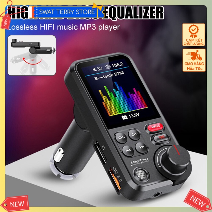 Máy Nghe Nhạc Lossless MP3, Phát FM Ô tô Noise-Reduction Bass Car Audio | BigBuy360 - bigbuy360.vn