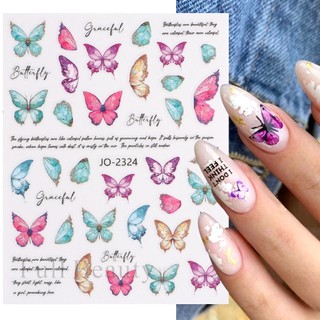 Sticker Dán Móng Hình Bướm 3d