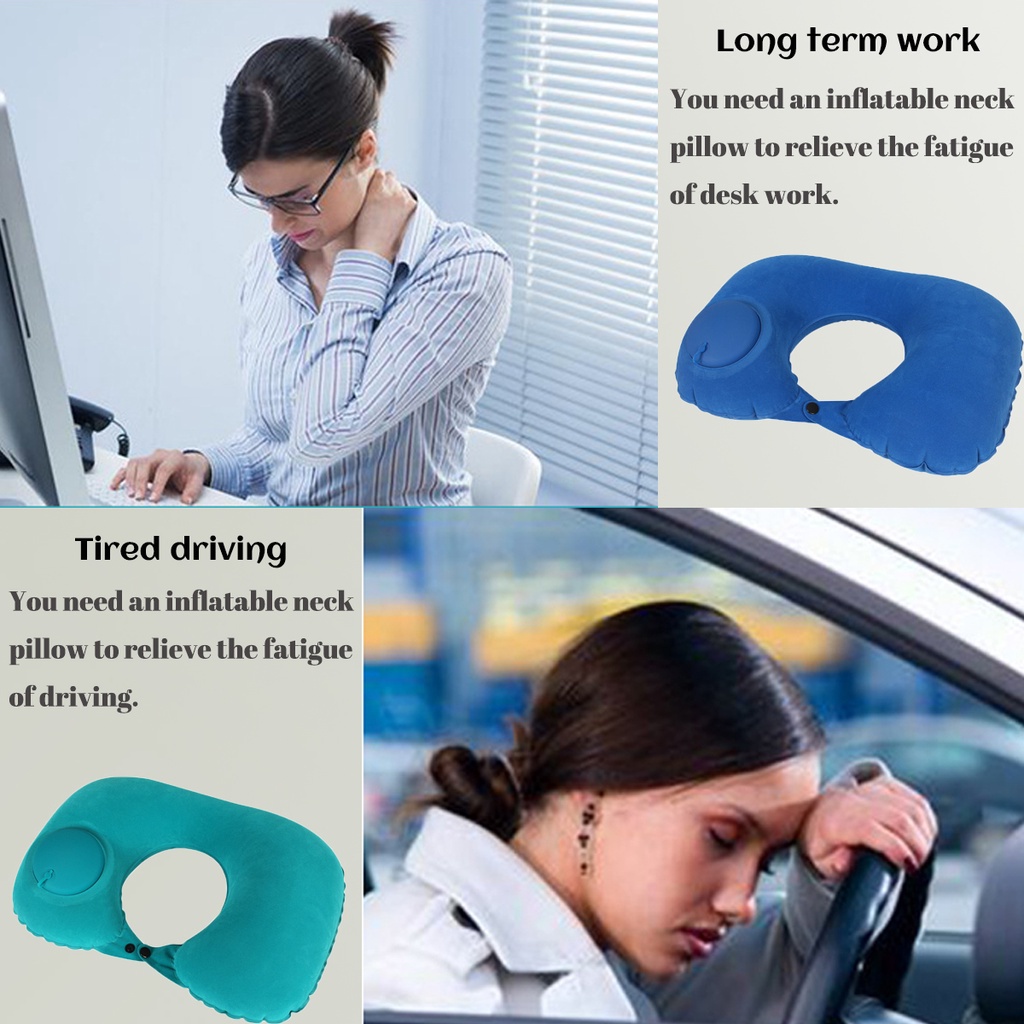 Gối Cổ Bơm Hơi Tự Động Tiện Dụng Khi Đi Du Lịch