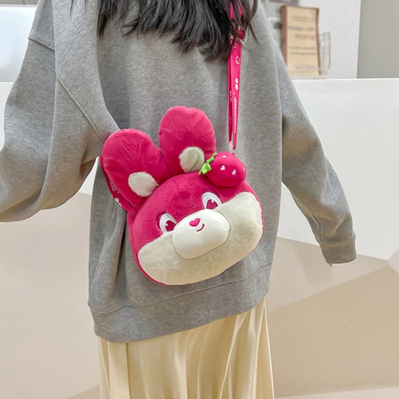 Túi Đeo Vai Hình Thỏ Dễ Thương Khóa Kéo Thời Trang Thu Đông Dành Cho Nữ