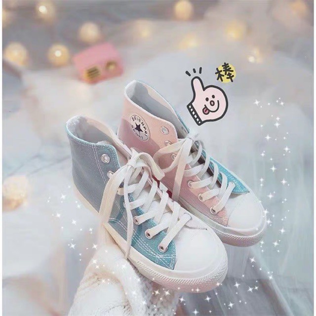 [ORDER] [Sẵn size 40] Giày 2 vạt màu pastel nữ