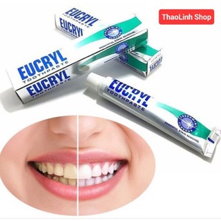 Kem Đánh Răng Tẩy Trắng Eucryl Toothpaste 62g ( Hàng công ty)