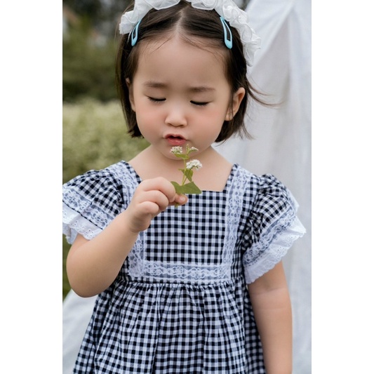 HTK- Váy kẻ Liebe size 1/2y-5/6y (form ngắn 8-18kg)