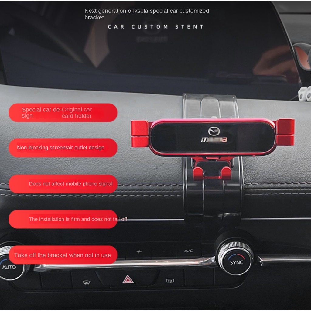 Mazda 3 mazda cx5 cx30  Khung Giữ Điện Thoại / Thiết Bị Định Vị Trang Trí Cho Xe Hơi mazda 3 2020-2023  mazda cx5 2017-2023  mazda cx30 2019-2023